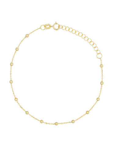 Bracelet chaîne boule en Or jaune 375/1000